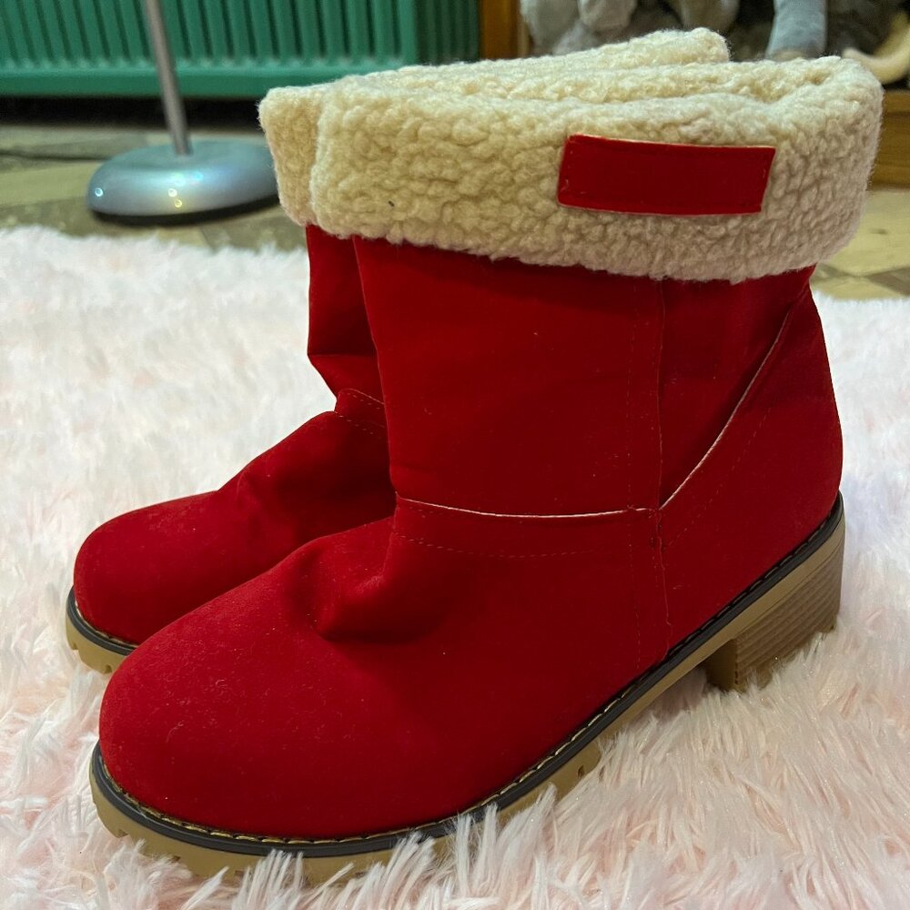 Amazon Women's Red Boots